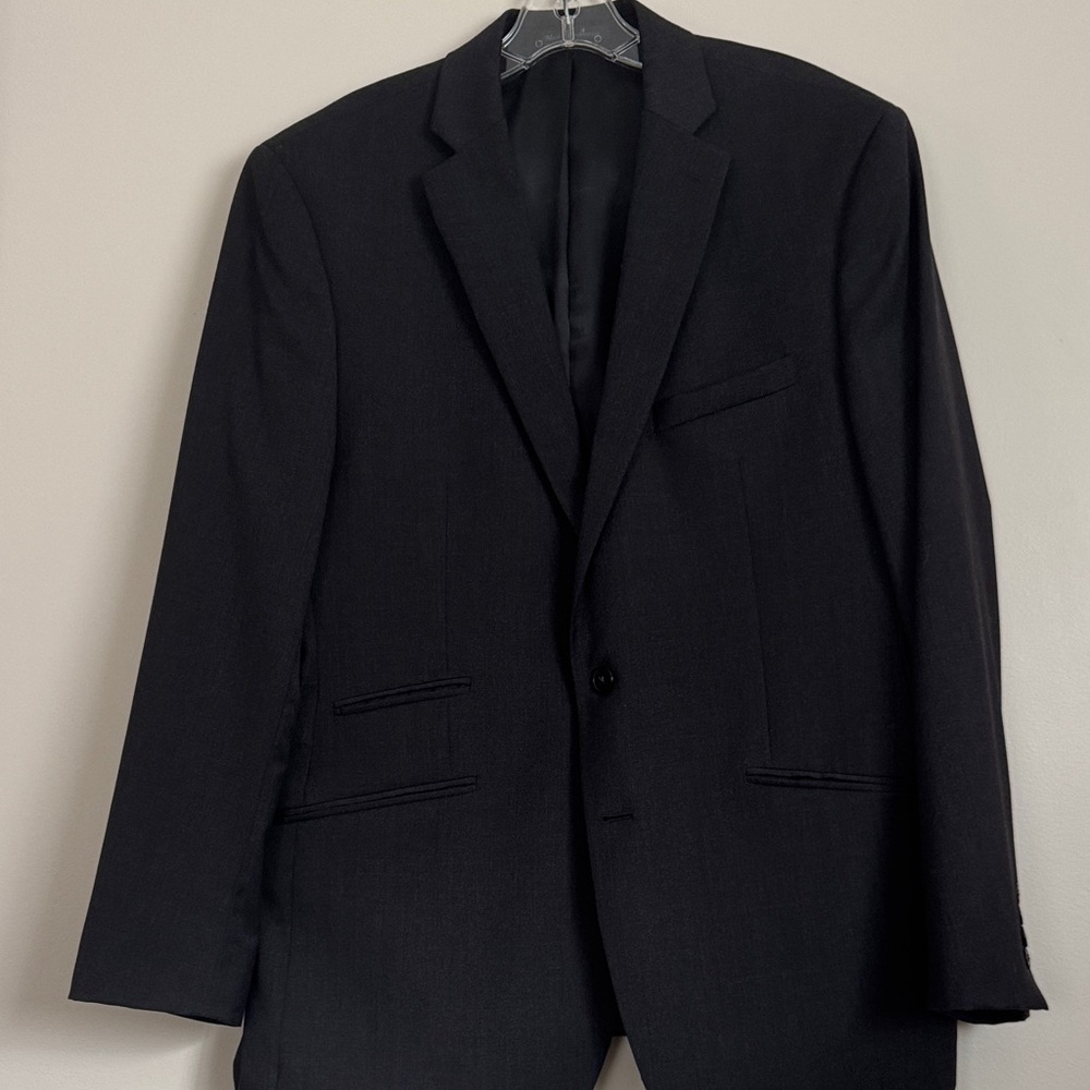 Men's Classic Dark Charcoal Calvin Klein Blazer